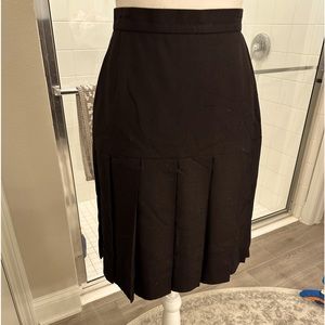 Chanel Vintage 1991 Silk Pleated Skirt